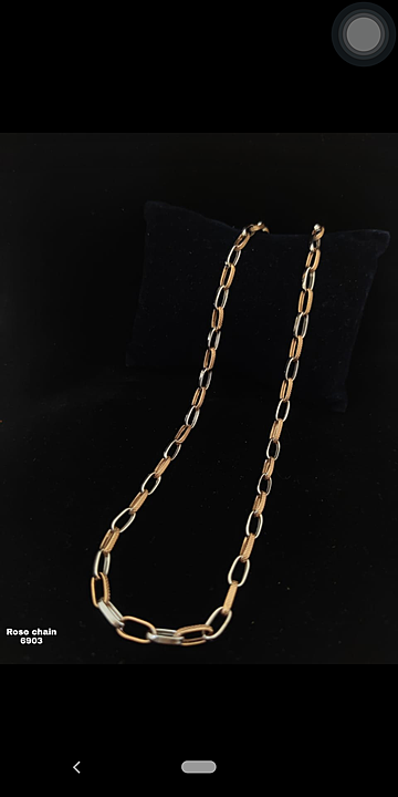 Rose gold chain uploaded by Jamnaba jewellers on 9/19/2020