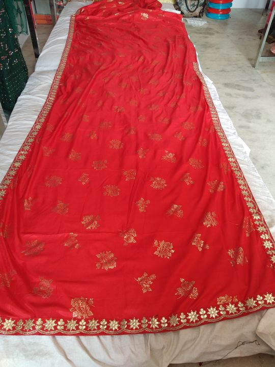 red saree uploaded by business on 11/5/2021