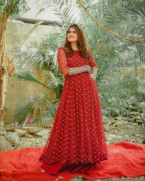 *NEW DESIGNER EMBROIDERED ANARKALI STYLE GOWN*

*FABRIC DETAILS :-*
# GOWN :-  *HEAVY GEORGETTE  WIT uploaded by business on 9/19/2020