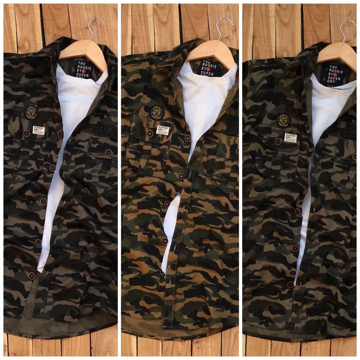 Fullu Sleeve Cotton Cargo Army Shirt's  uploaded by business on 11/5/2021