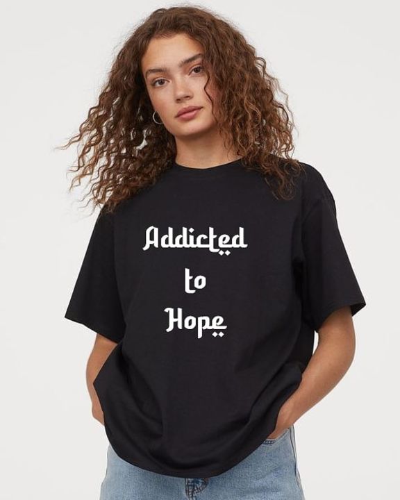 Spunky Addicted To Hope Black Tee uploaded by Spunky on 11/5/2021