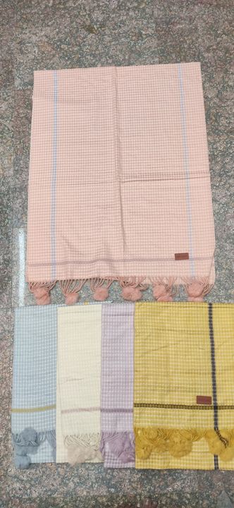 Post image New fine wool check stoles Looking for reseller send me your number will add