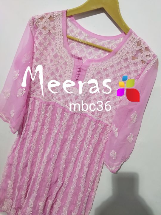 MBC36 MEERAS LAKHNAVI KURTI uploaded by Meeras Brand Collection on 11/6/2021