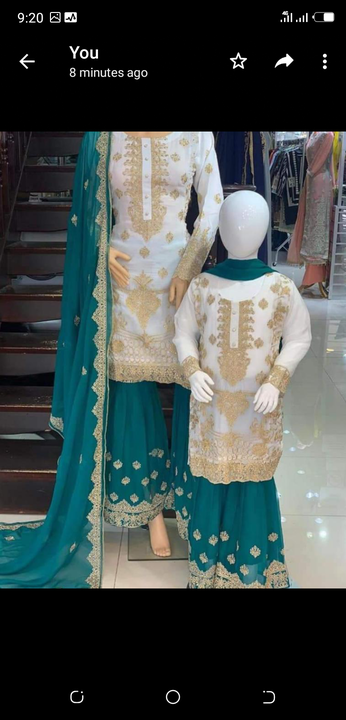 Post image Mujhe I want mother daughter dress in a good quality..Shipping out of India.Here by I add sample of dress. ki 2 Pieces chahiye.
Mujhse chat karein, agar aap COD suvidha dete hain.
Mujhe jo product chahiye, neeche uski sample photo daali hain.