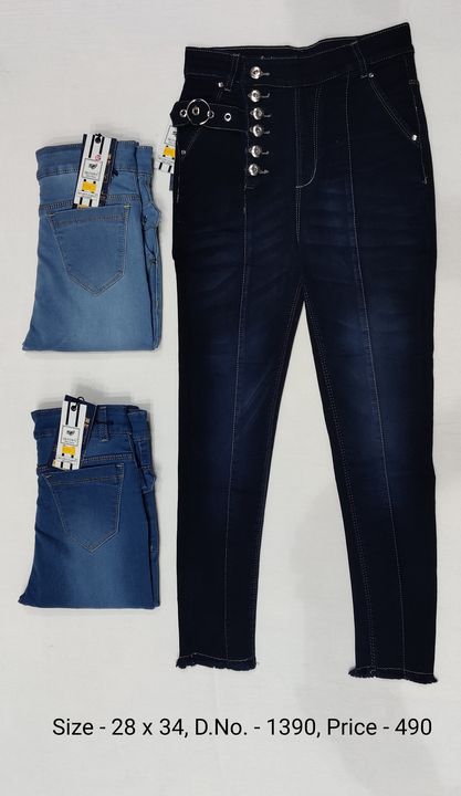 High Waisted Denim Jeans uploaded by Skyown Fashion on 11/6/2021
