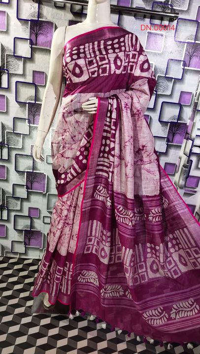 Post image 👉🏻 *🥻SAREE COLLECTION* 👈
👉🏻 *MATERIAL - 💯% PURE COTTON SAREE WITH BATIQUE PRINT*🧶
🌹 *Saree length- 5.5mtr*✂️ 🌹 *Blouse length- 1mtr*✂️
💰 *PRICE 1100/- Only*
 🚀 *SHIPPING FREE*😊🛩️ *Ready to Ship* 🛩️   👇👇👇👇👇👇👇👇