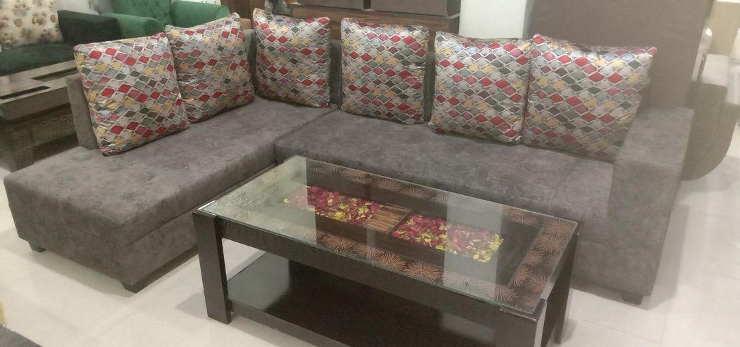 L shaped sofa uploaded by Aarambh furniture on 11/7/2021