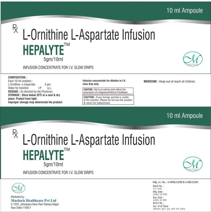 HEPALYTE 10ml Infusion uploaded by Maclaris healthcare Pvt Ltd on 11/7/2021