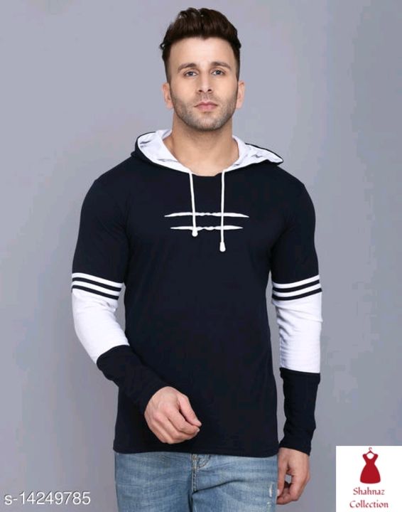 SIDKRT Solid Men Hooded Neck Tshirt
 uploaded by Shahnaz collection on 11/7/2021