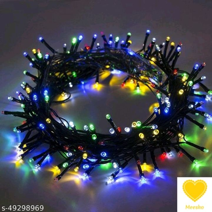 Catalog Name:*seasonal indoor string lights*
Material: ABS
Power: 10 Watts
Type: LED Light
Color: Mu uploaded by Meesho on 11/7/2021