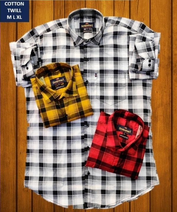 Post image Casual checked shirts

Specification
MOQ : 6 pics 
MRP : 599 Rs. 
Wholesale price : 290 rs
Size : L-3, M-3
Style : Big Checks Shirt
Fabric : 100% Cotton
Neck : Collar
Sleeve : Full Sleeves
Packaging :pouch/foam
Pattern : Checked
Occasion : Casual Wear
Packaging : Without Box