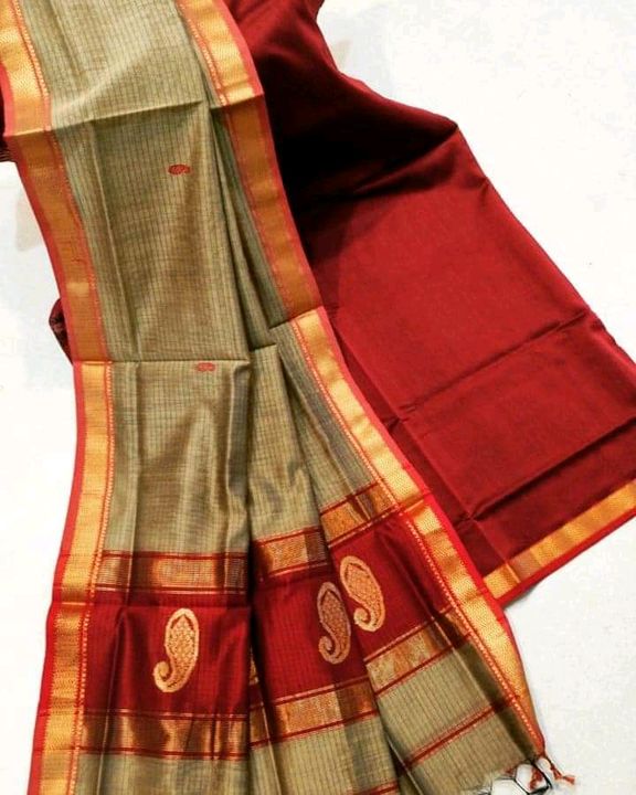 Post image Maheshwari silk cotton suits. Top 2.5 mtrs approx Dupatta 2.5 meters approx Handloom product.