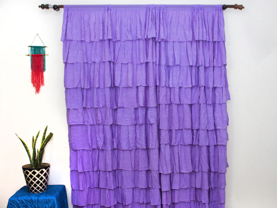 Lavender ruffle curtain uploaded by Winxx lifestyle on 11/8/2021
