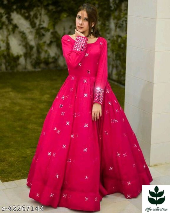 Post image Women Rayon Anarkali Solid Pink KurtiFabric: RayonSleeve Length: Three-Quarter SleevesPattern: EmbroideredCombo of: SingleSizes:XL (Bust Size: 42 in, Size Length: 52 in) L (Bust Size: 40 in, Size Length: 52 in) M (Bust Size: 38 in, Size Length: 52 in) XXL (Bust Size: 44 in, Size Length: 52 in) 
The Cotton Store Believe in Deliver Elegant and Unique Designs to your DoorStep. This Beaultiful Anarkali Gown Made With Premium Rayon Fabric Gives you all day long Comfort and a Complete Ethnic Outlook in this Festive Season.Country of Origin: India