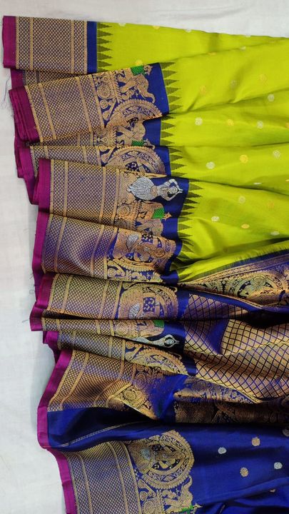 Post image Gadwal pure silk handloom sarees. For more information WhatsApp to 9000167775