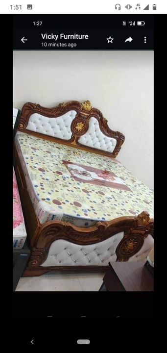 Pure cp sagwan bed uploaded by Rounaque furniture on 11/8/2021