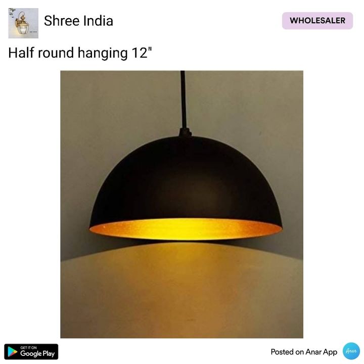 14" Half round hanging uploaded by Shree India on 11/8/2021