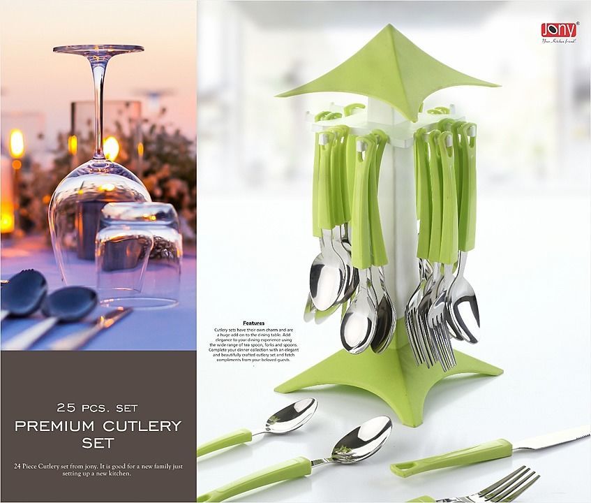 Cutlery set (25 piece set) uploaded by iconichomeproduct on 9/20/2020