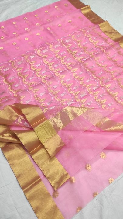 Available new kataan silk chanderi handloom saree uploaded by Chanderi handloom fabric on 11/9/2021