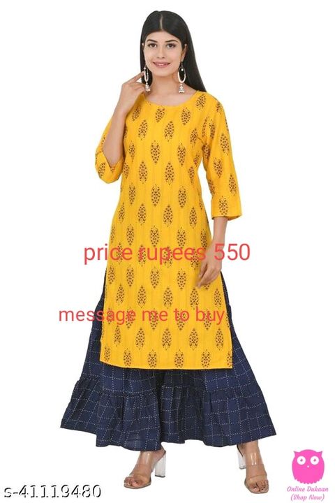 Kurti, Dupatta and bottom sets uploaded by Women clothes and accessories on 11/9/2021