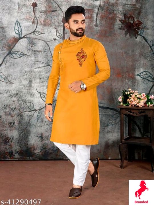 Post image Catalog Name:*Designer Men Kurta Sets*Top Fabric: CottonBottom Fabric: CottonScarf Fabric: CottonStitch Type: StitchedSizes:M (Top Length Size: 40 in, Bottom Waist Size: 40 in, Bottom Length Size: 40 in) L (Top Length Size: 40 in, Bottom Waist Size: 40 in, Bottom Length Size: 40 in) XL (Top Length Size: 40 in, Bottom Waist Size: 44 in, Bottom Length Size: 40 in) XXL (Top Length Size: 40 in, Bottom Waist Size: 44 in, Bottom Length Size: 40 in) 
Easy Returns Available In Case Of Any Issue*Proof of Safe Delivery! Click to know on Safety Standards of Delivery Partners- https://ltl.sh/y_nZrAV3