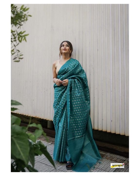 Semi linen silk saree uploaded by N A HANDLOOM FABRICS on 11/9/2021