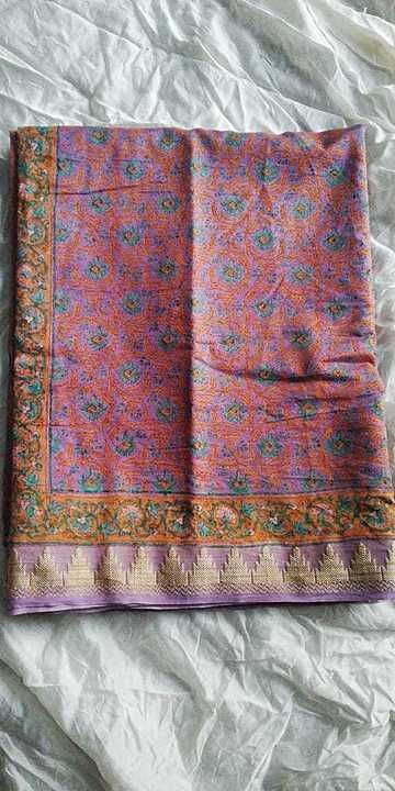 Hand block printed saree on pure chanderi,quality printing and design uploaded by Attire on 6/4/2020