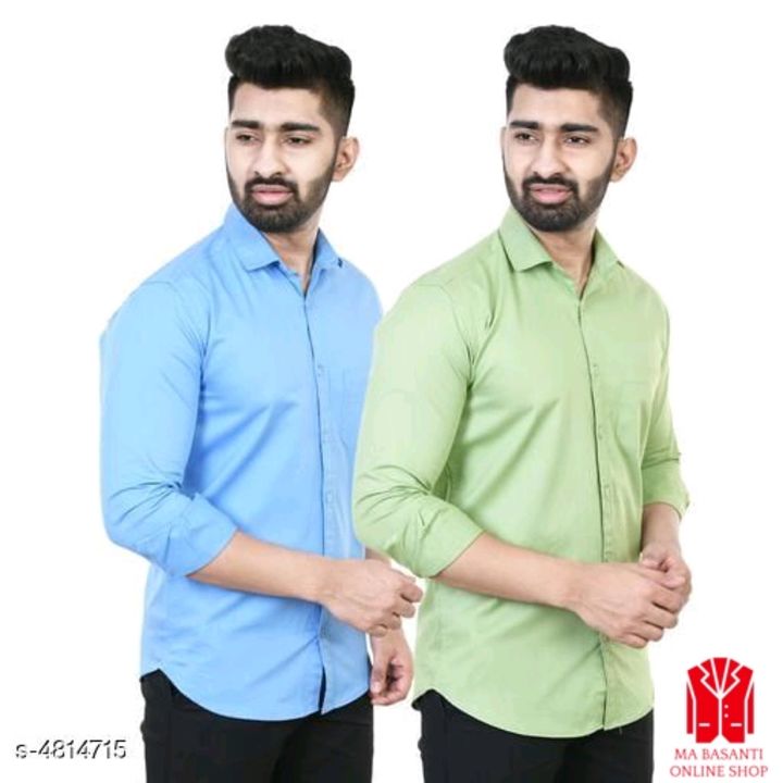 Elite Modern Men's Shirts Combo (Pack Of 2) uploaded by Ma Basanti Online shop on 11/9/2021