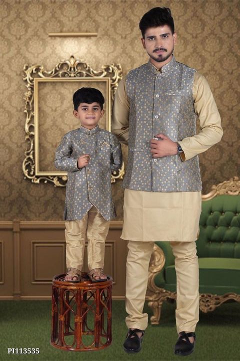 father 👨  son combo dreses uploaded by pink Rose fashion Store  on 11/9/2021