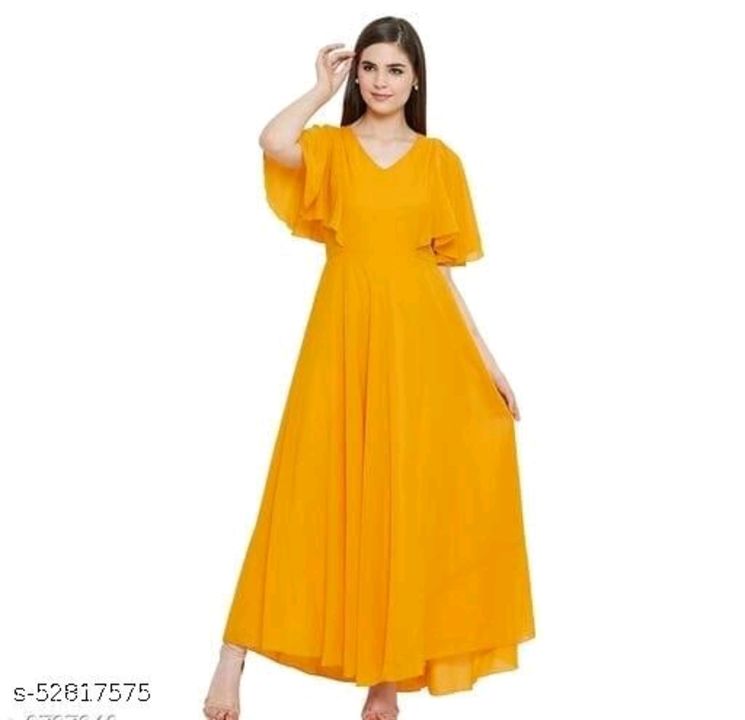 Blanded georgette gown uploaded by business on 11/9/2021