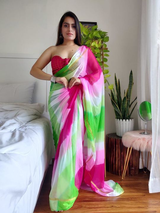 Chiffon saree  uploaded by business on 11/9/2021