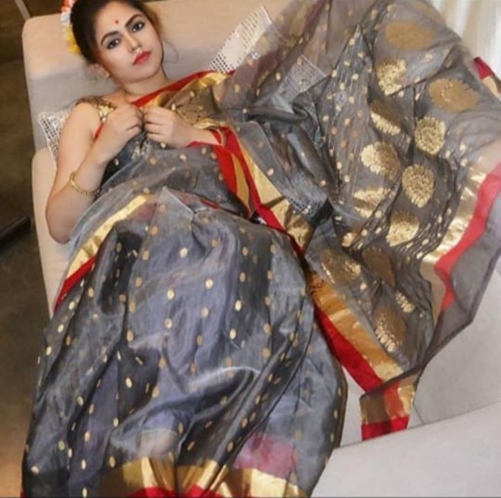 Chanderi handloom saree pure silk  uploaded by business on 11/9/2021