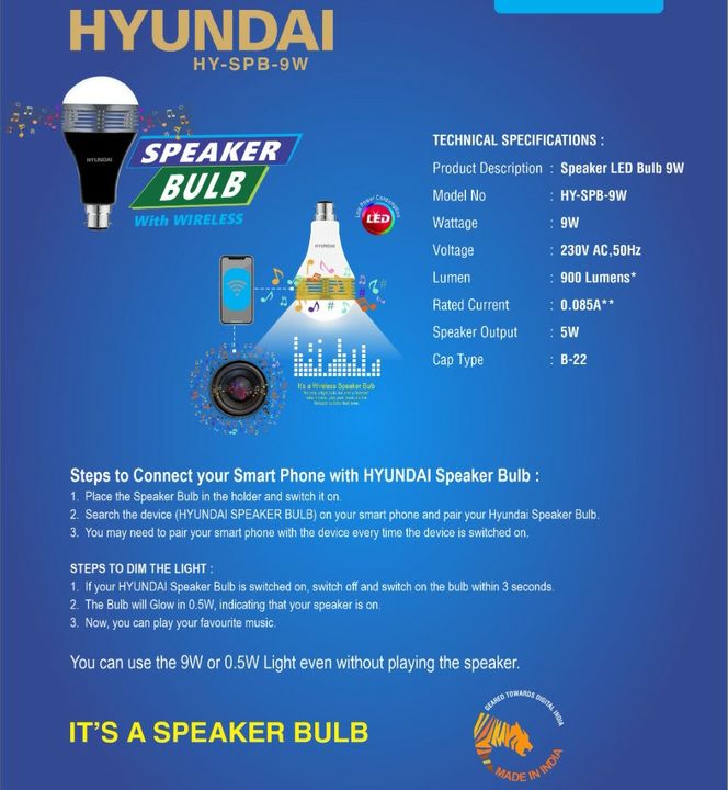 Hyundai Speaker Bulb uploaded by business on 11/9/2021