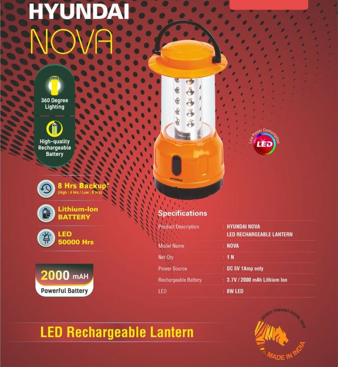 Hyundai Nova - Emergency lantern uploaded by VARAA ELECTRONICS INDIA OPC PVT LTD on 11/9/2021