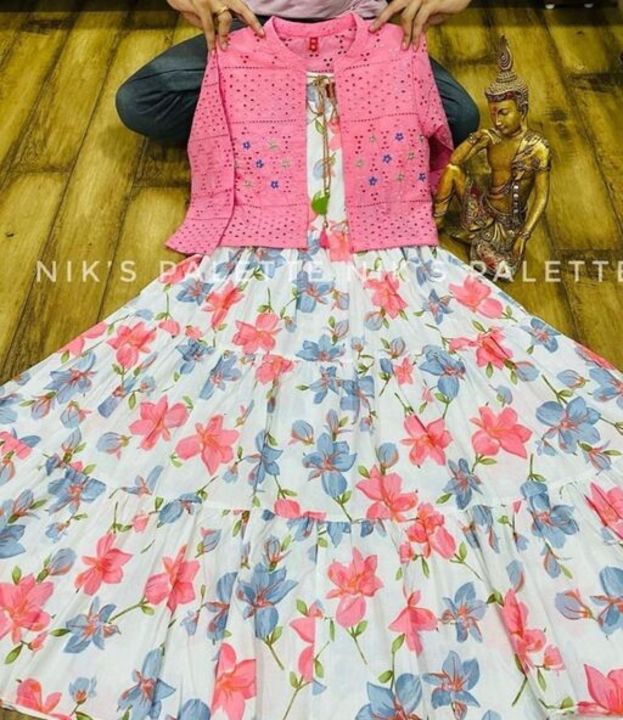 Anarkali Dress With embroidery jacket uploaded by business on 11/10/2021