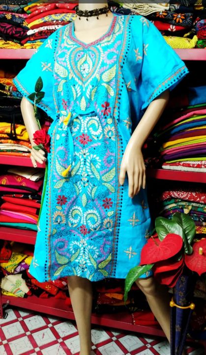 Kathastich  kaftan kurtis free size  uploaded by Exclusive Collection on 11/10/2021