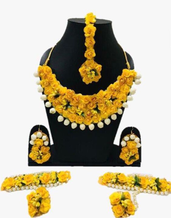 Floral Haldi Jewelry  uploaded by business on 11/10/2021