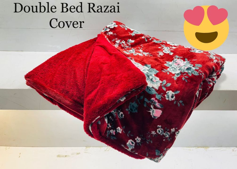 Post image *QUILT COVERS DOUBLE BED*❤️❤️

👉🏻Front side flano printed👉🏻 back side Heavy quality warm coral👉🏻 Can be used as blanket as well
 *Size* - 90*100 inches(1 pc)
 *Fabric* - Super soft flannel
 *Weight* - 1.8kgs 
*Price - 990*(1 pc)
 *Packing* - bag packing
🛒🛒🛒😍