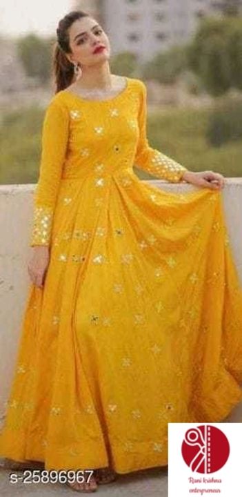 Gown uploaded by Rani krishna enterprise on 11/10/2021