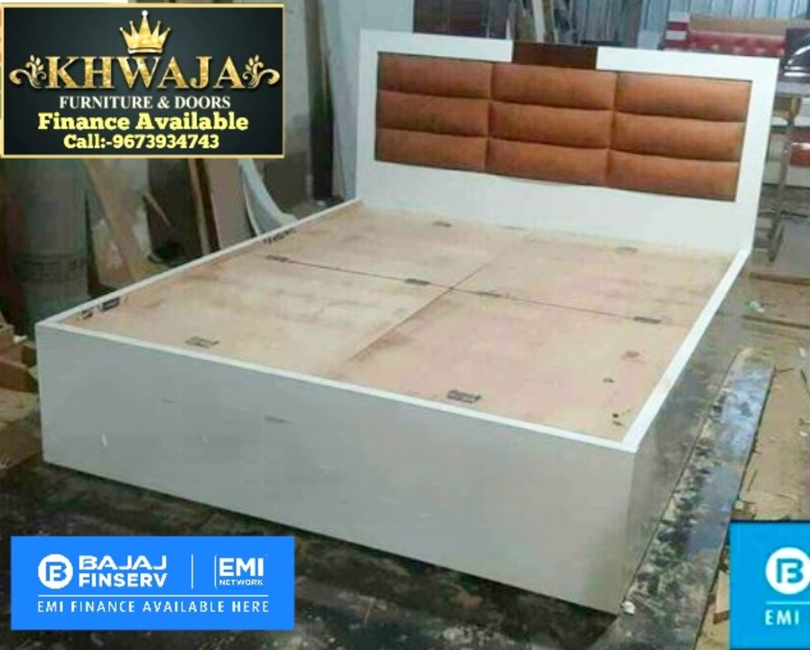 New designer bed with cushion uploaded by Khawaja furniture on 11/10/2021
