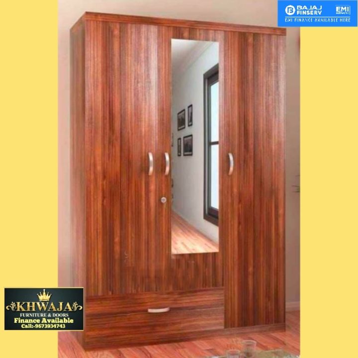 New designer wardrobe with mirror uploaded by Khawaja furniture on 11/10/2021