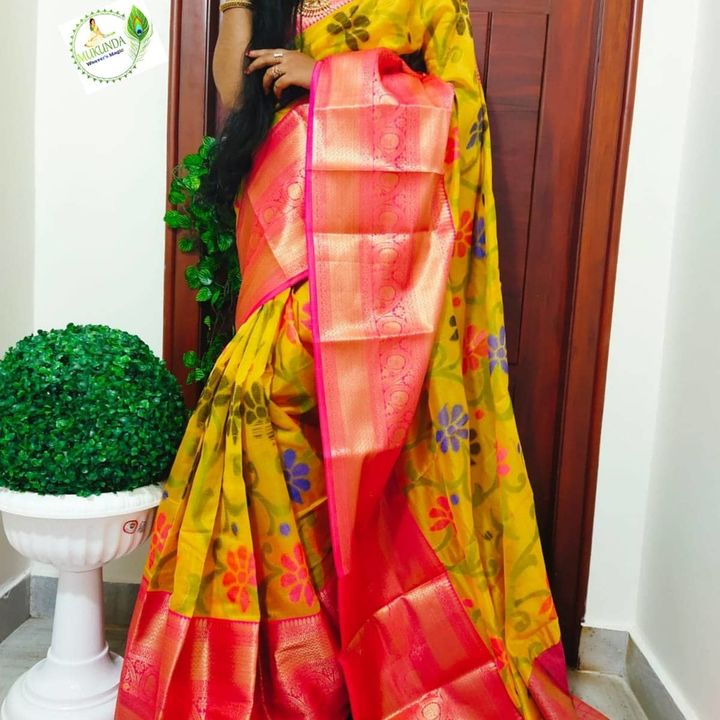 Chanderi sarees uploaded by SaRa Creations on 11/10/2021