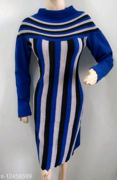 Women Wool A-line Stripe Kurti uploaded by business on 11/10/2021