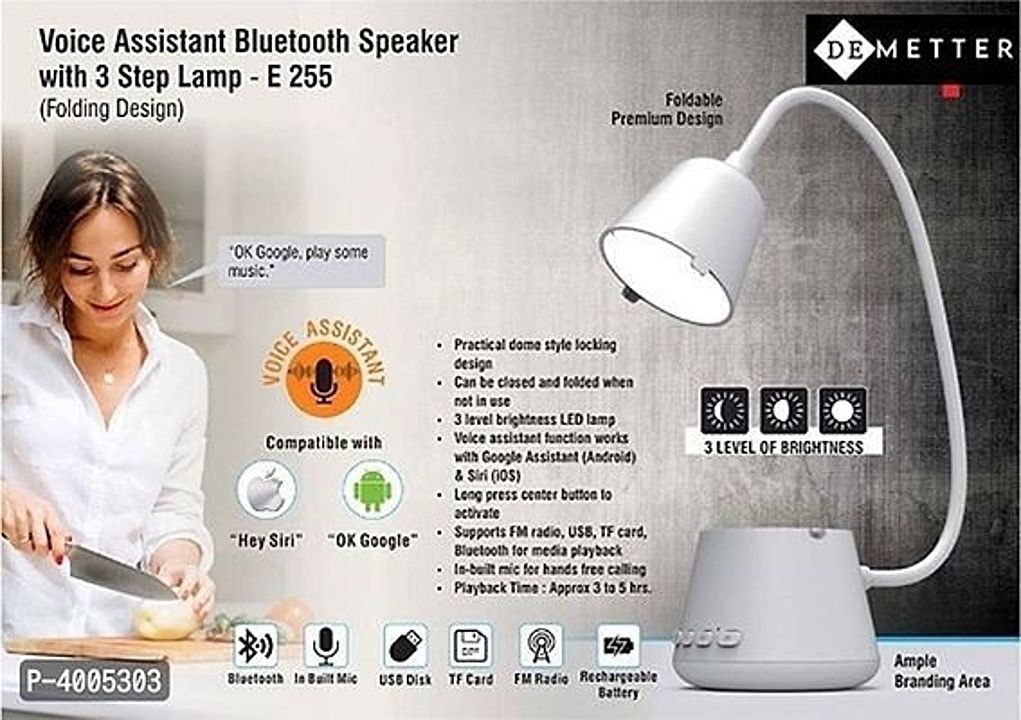 Post image DeMetter Rechargeable Touch Lamp With Bluetooth Speaker

Type: Bluetooth Speakers
Connectivity Technology: Wireless
Delivery: Within 6-8 business days
Returns:  Within 7 days of delivery. No questions asked
For more details please contact me on my watsapp no 7002892044