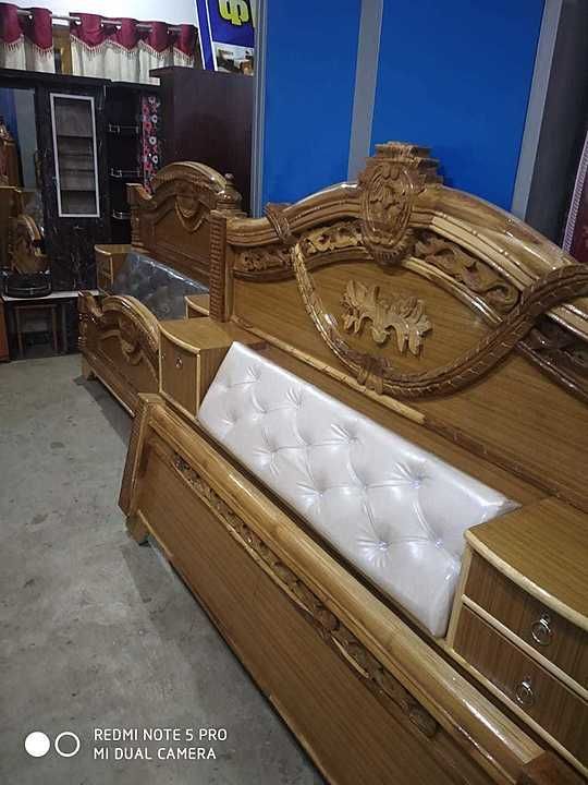 Teak wood bed uploaded by business on 9/20/2020