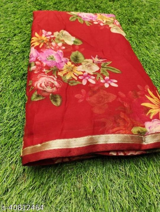 Post image Catalog Name:*Jivika Fabulous Sarees*Saree Fabric: ChiffonBlouse: Separate Blouse PieceBlouse Fabric: Khadi SilkPattern: PrintedBlouse Pattern: SolidMultipack: SingleSizes: Free Size (Saree Length Size: 5.5 m, Blouse Length Size: 0.8 m) 
Dispatch: 2-3 DaysEasy Returns Available In Case Of Any Issue*Proof of Safe Delivery! Click to know on Safety Standards of Delivery Partners- https://ltl.sh/y_nZrAV3