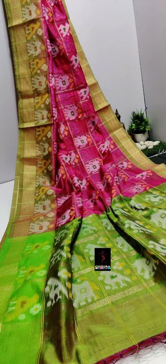 *SHRIDA*

Pure chaderi soft silk ikkat sarees


Allover nice ikkat design with nice golden border ni uploaded by business on 11/11/2021