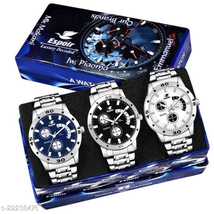 Stylish Anlogs watch pack-3 uploaded by business on 11/11/2021