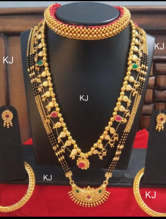 Golden mangalsutra combo uploaded by business on 11/11/2021