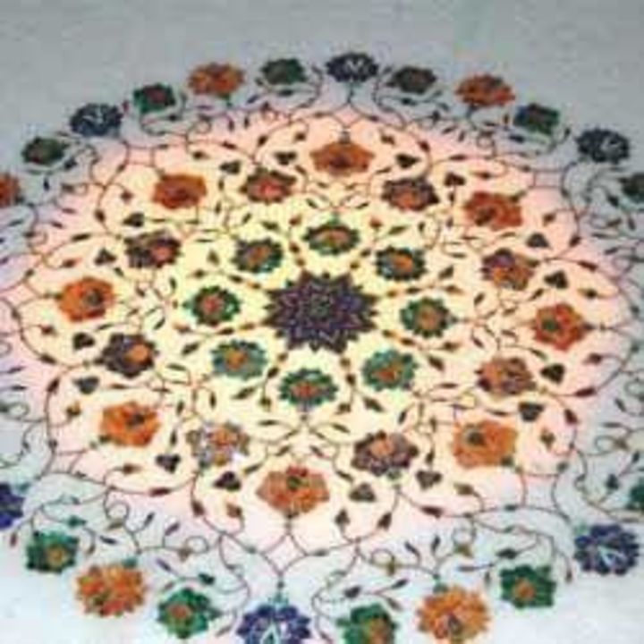 Post image Contact me for marble inlay work handicrafts temple table top
